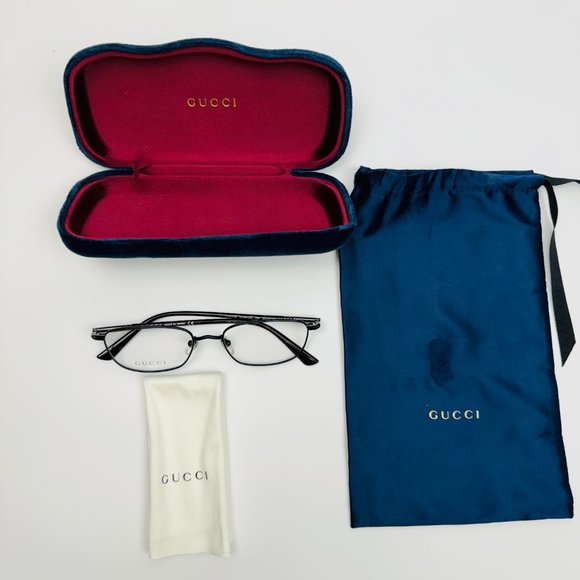 Gucci Mens Round/Oval Blue Havana Transparent Fashion Designer Eyewear - Picture 5 of 11